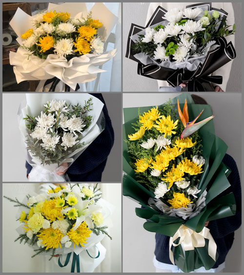 江苏南通启东市吕四港镇晓明社区白事花束代送